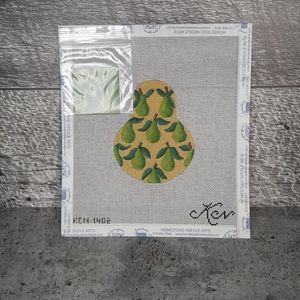 Pear Ornament Needlepoint Canvas